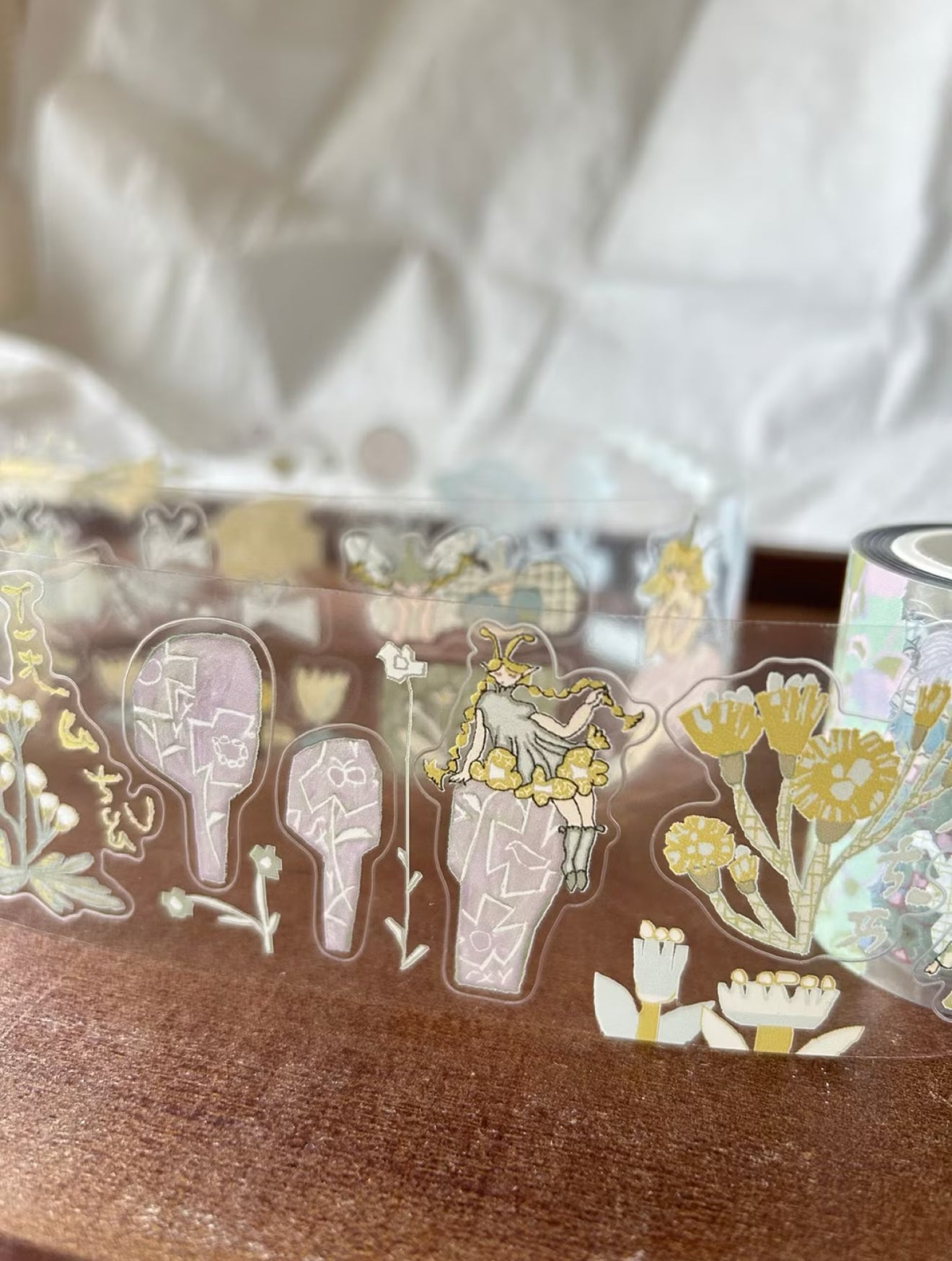 Misshoegg Meadow Flower Fairies PET Sticker Roll