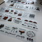 A Kind of Cafe French Afternoon Tea PET Sticker Roll