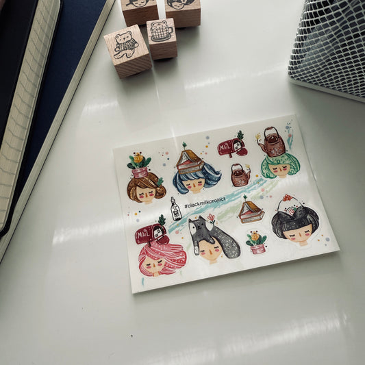 Black Milk Project On My Head Mini Sticker Sheet