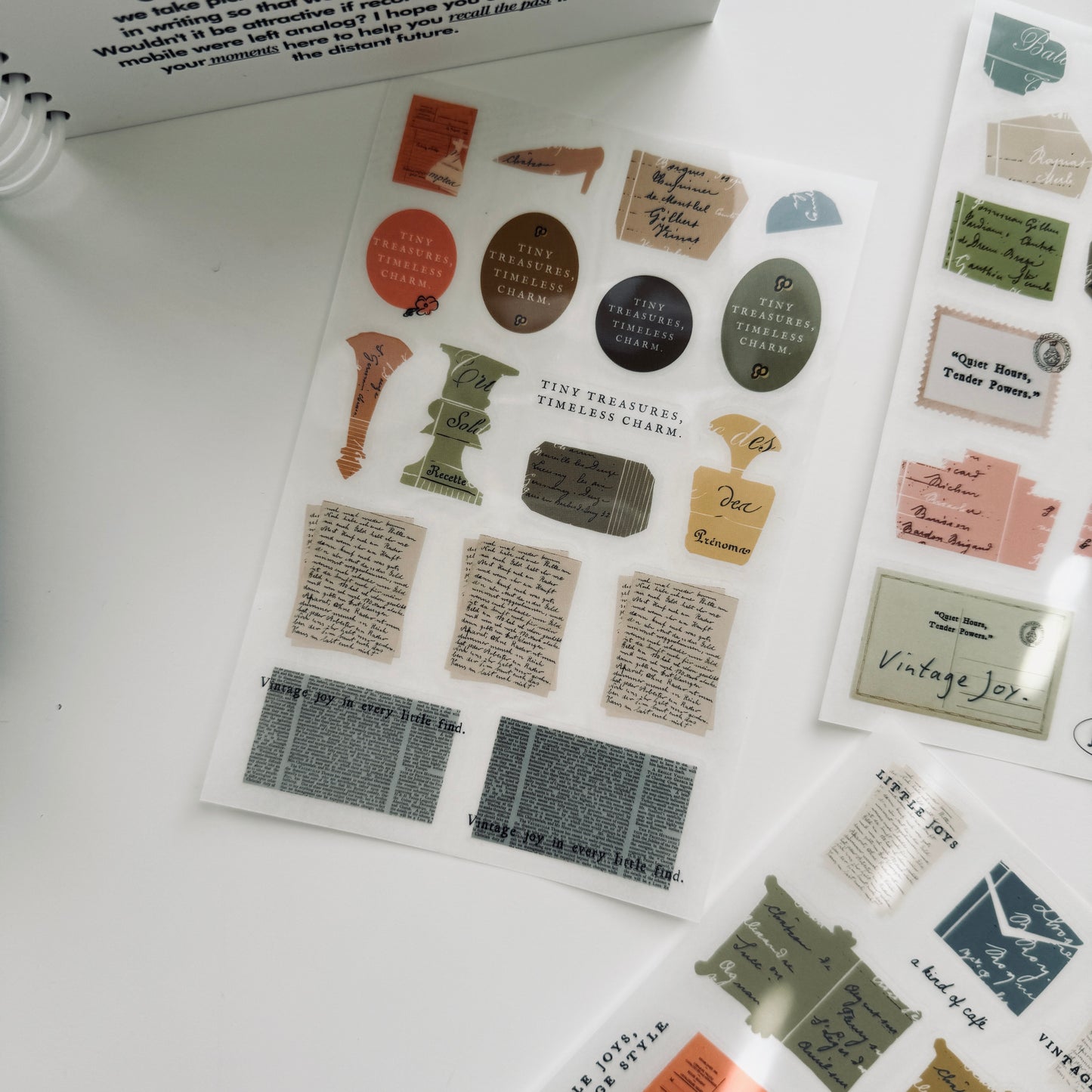 A Kind of Café Tiny Treasures Transfer Sticker Pack