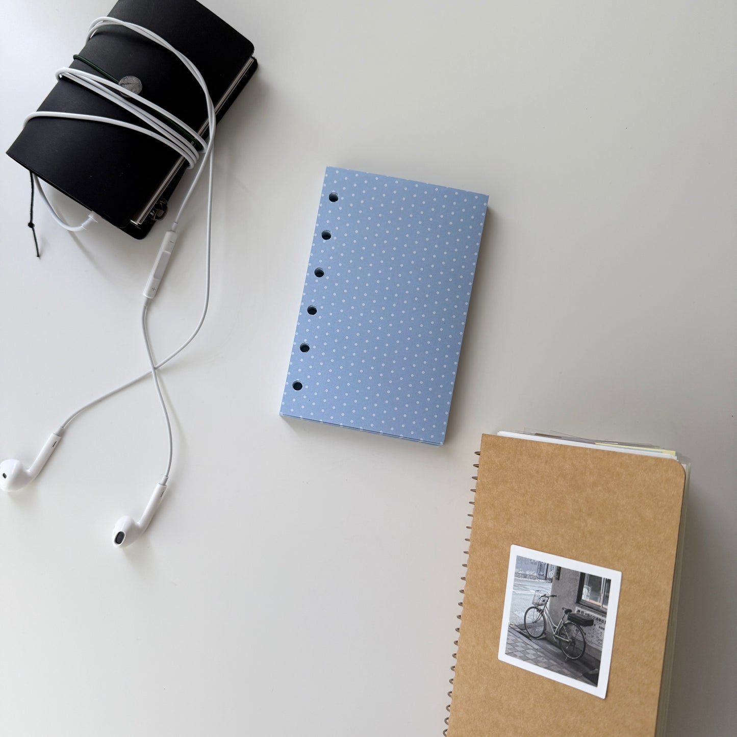 Jeongo Innerside 2026 NEW A7 Pocket Size Refill Paper / Baby Blue Dot