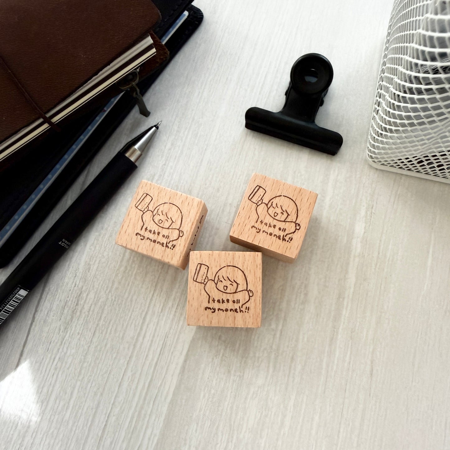 Msbulat 2026 Summer New Rubber Stamp / Take all my moneh!!