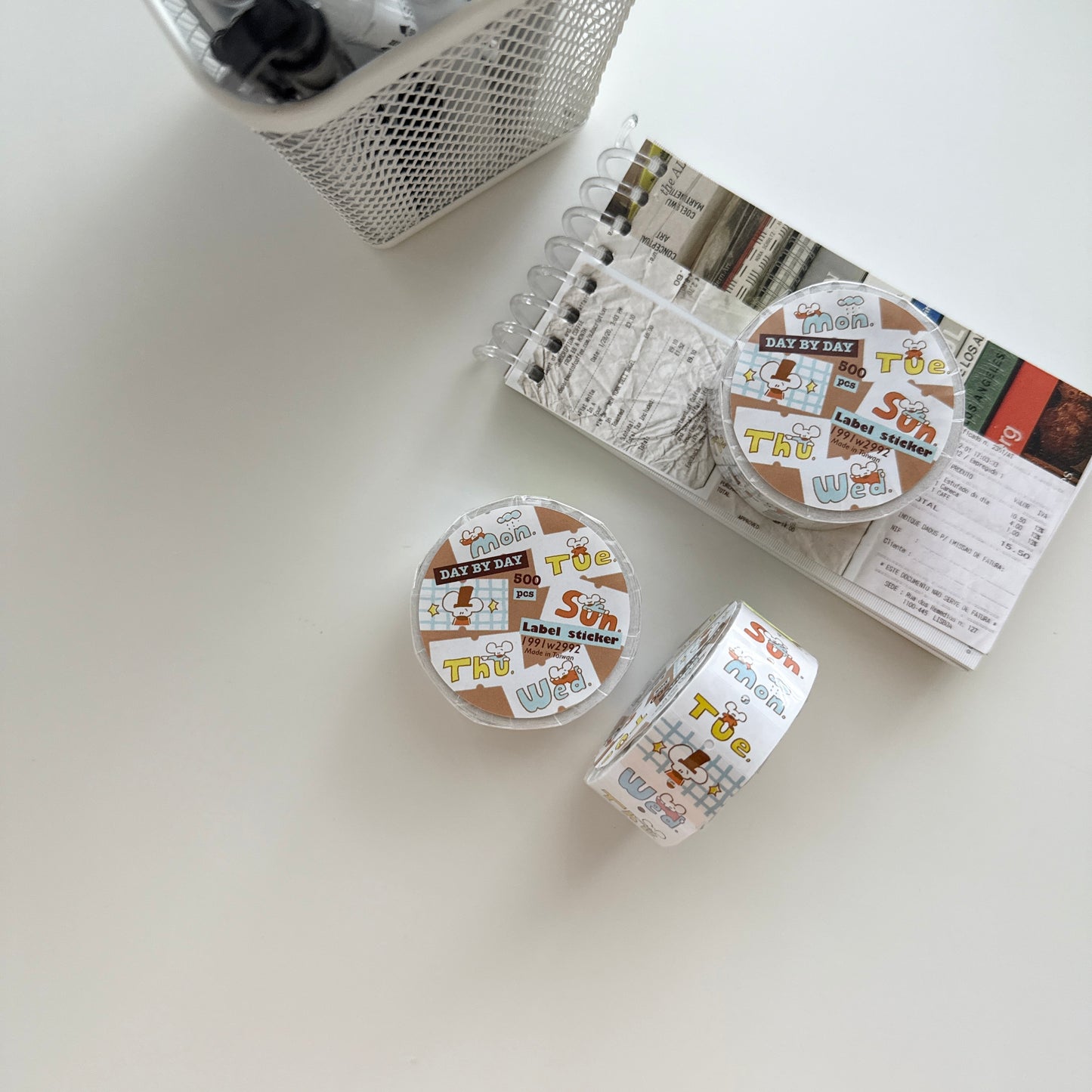 1991w2992 Day by Day Label Sticker Roll