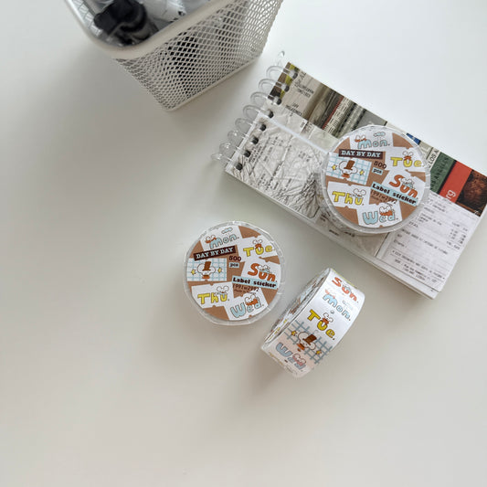 1991w2992 Day by Day Label Sticker Roll