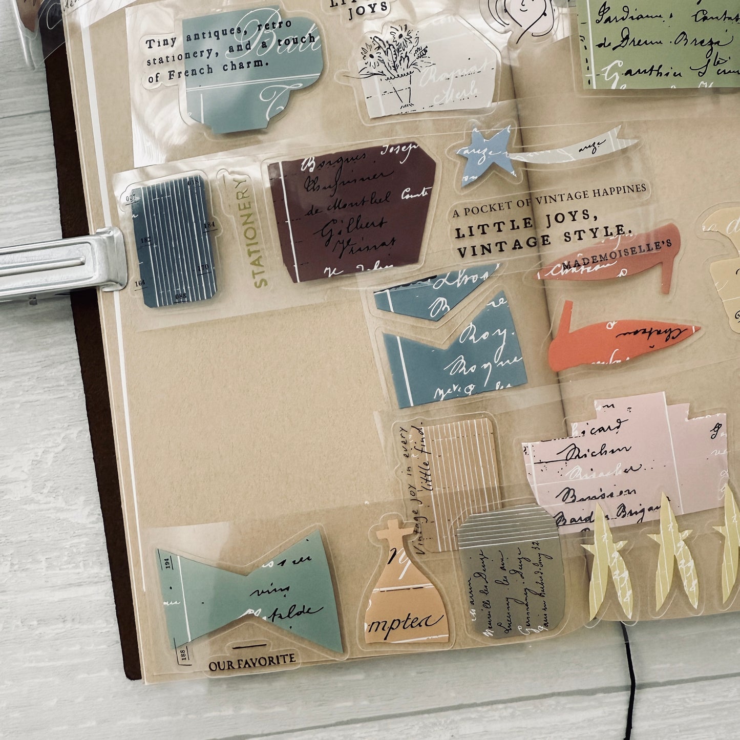 A Kind of Café Mademoiselle's Vintage Joy Kiss-cut PET Sticker Roll