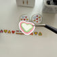 Sosom room Candy Heart Glitter Sticker Roll