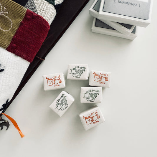 Kurukynki Tea & Coffee Time Rubber Stamps / 2 Designs
