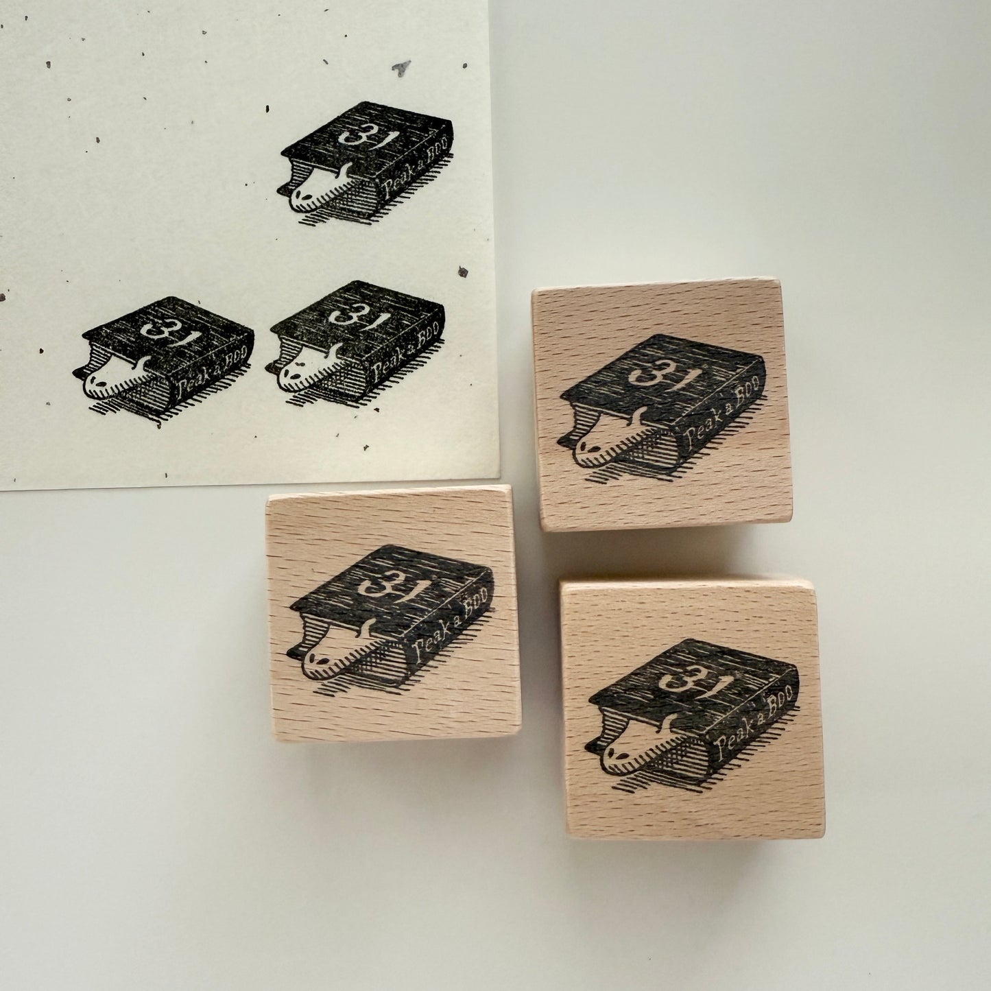Yoko Kadokawa Peak a Boo Rubber Stamp