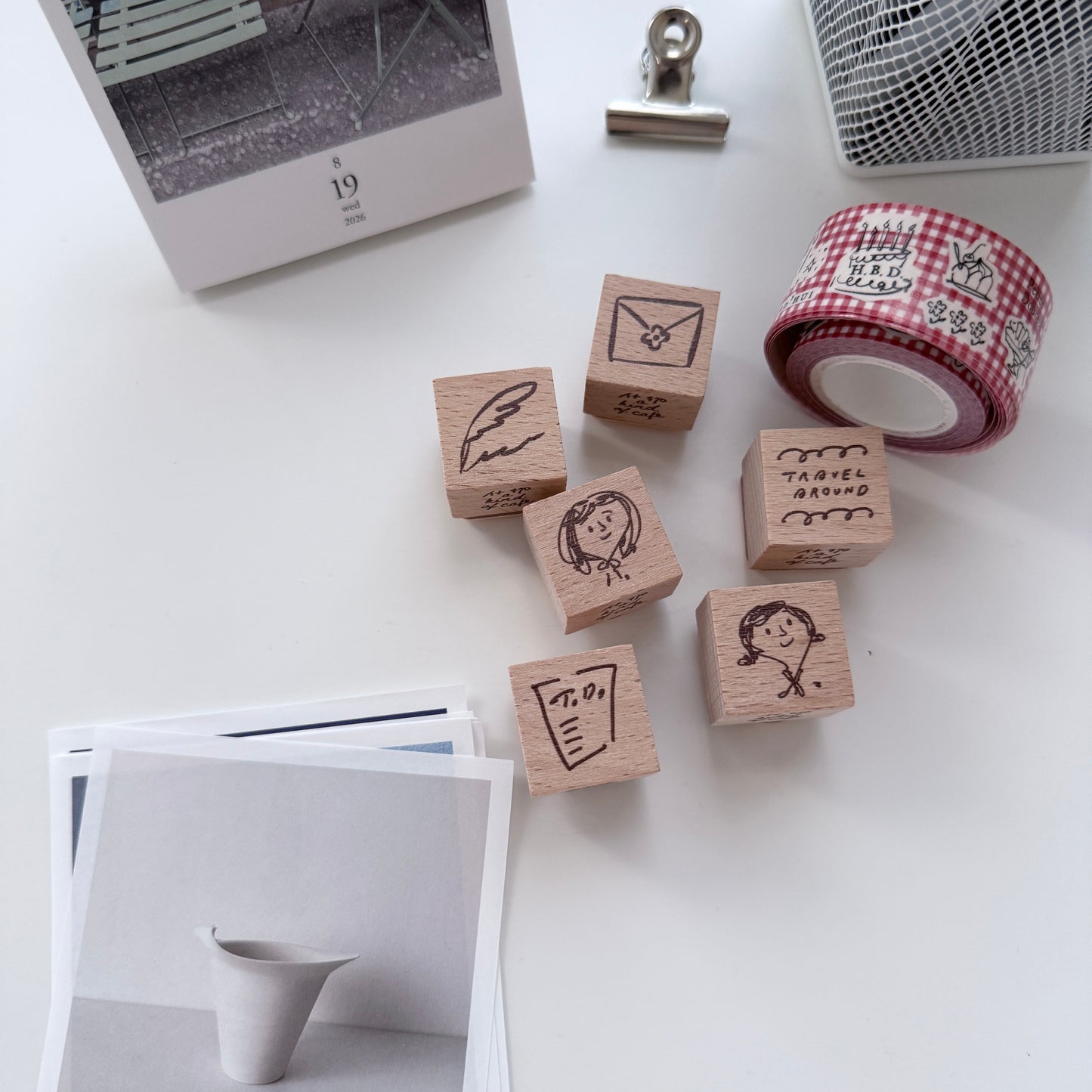 A Kind of Cafe Girls' Traveling Journal Stamp Set