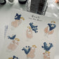 Dodolulu Some Blue Flowers Washi Sticker Sheet