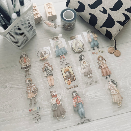 Sho Littlehappiness Autumn Girl PET Tape