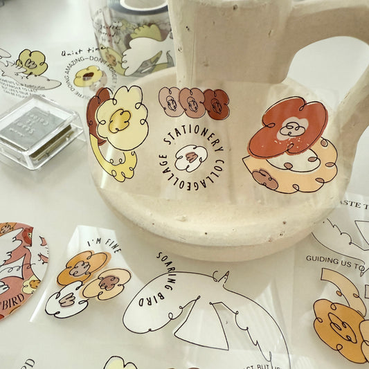 A kind of café Soaring Bird PET Tape