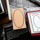 kurukynki Loop & Lantern Beads Frame Rubber Stamp