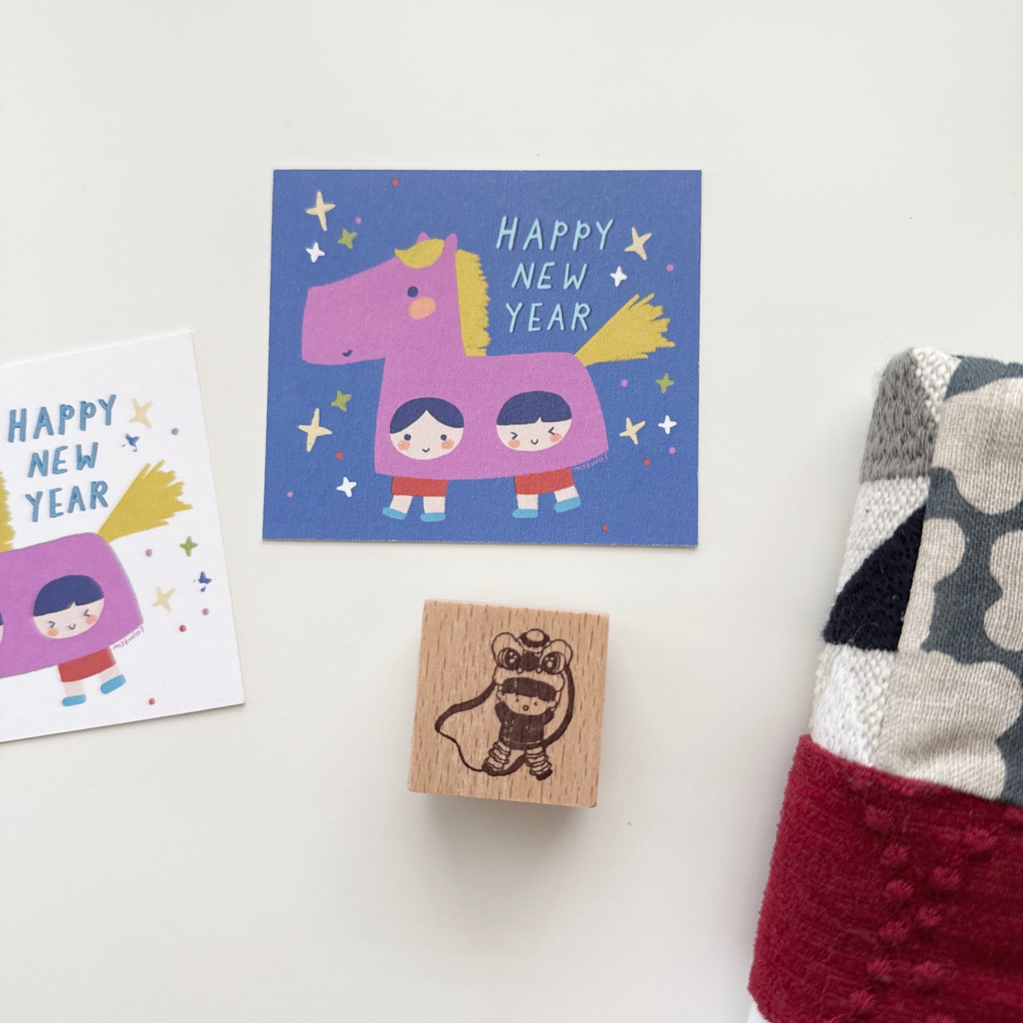Msbulat New Year Collection Rubber Stamp / 4 Designs