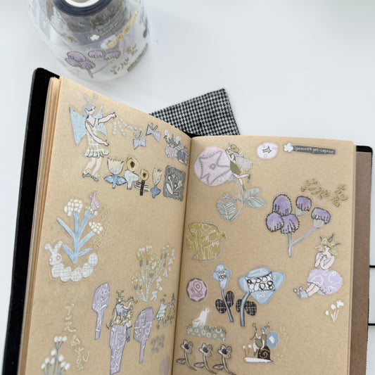 Misshoegg Meadow Flower Fairies PET Sticker Roll