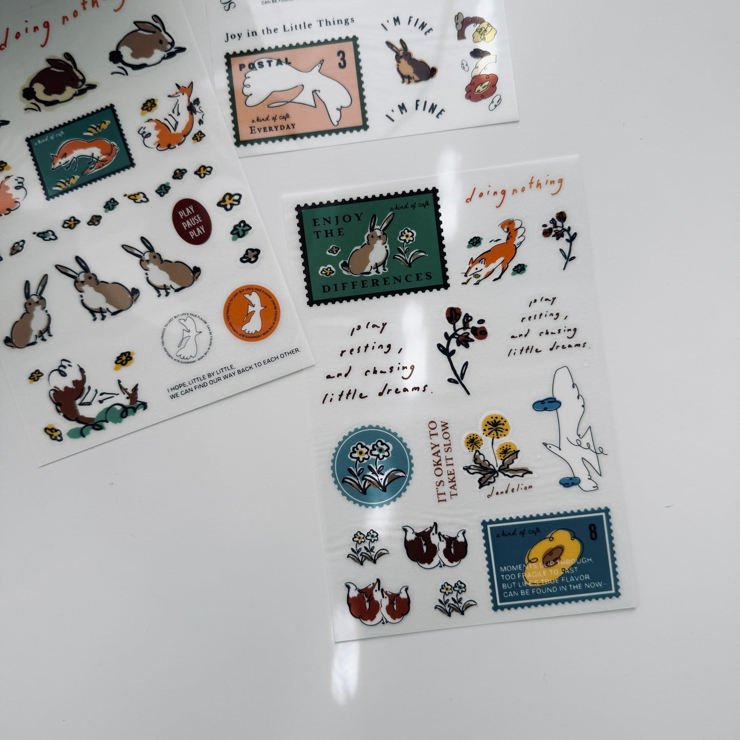 A Kind of Café Taste the Life Postal Transfer Sticker Pack