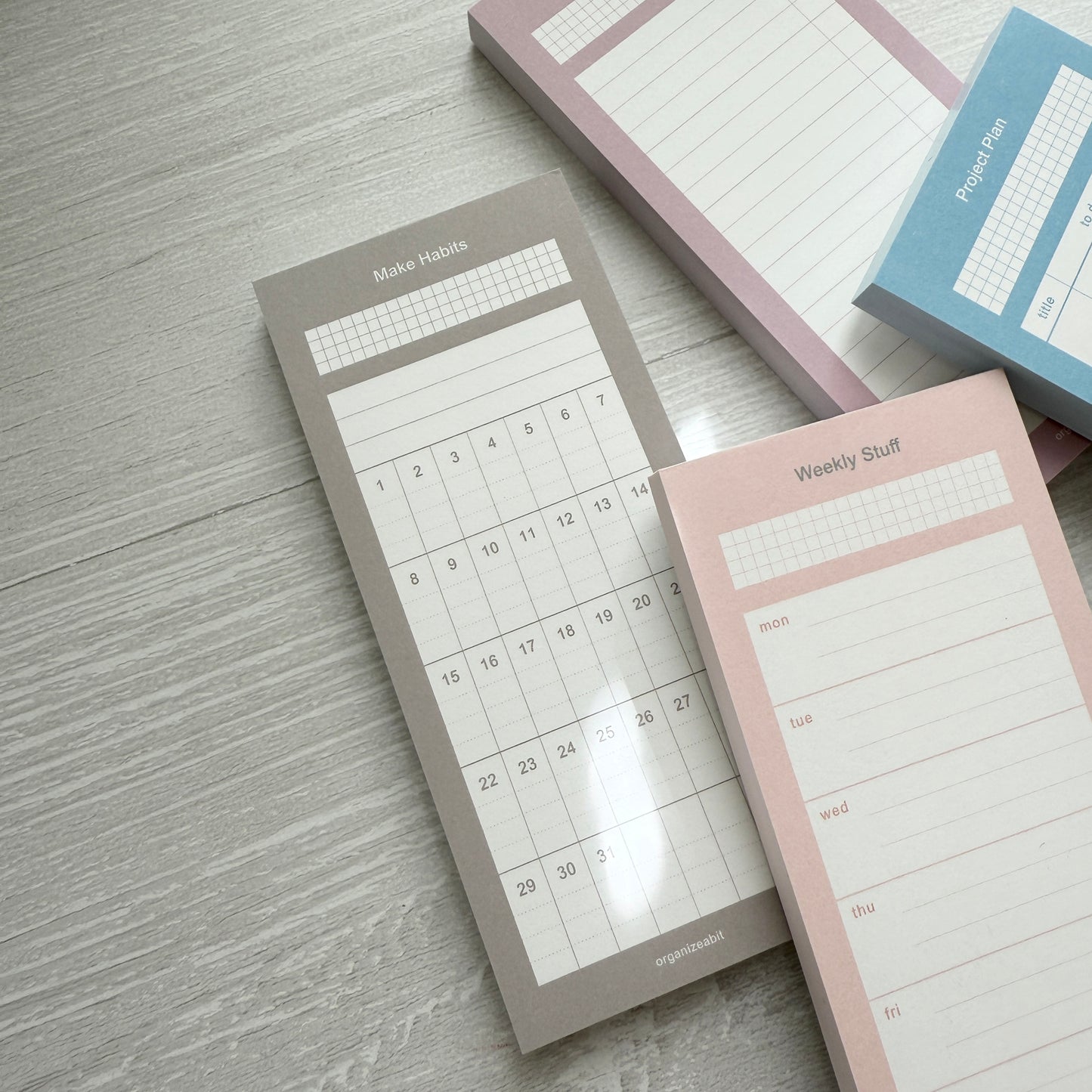 Organize a bit Life Record Memo / 4 Designs