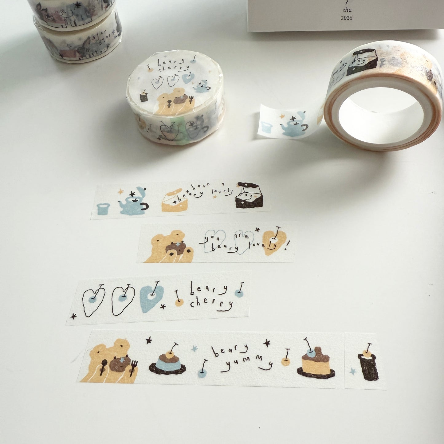 Bighands Beary Cherry Masking Tape