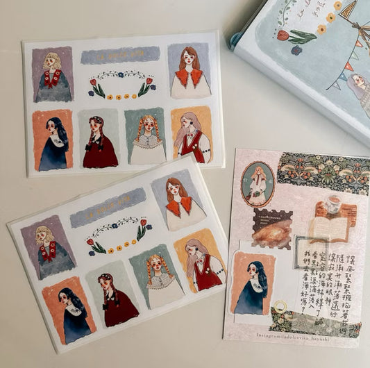 La Dolce Vita Women Portrait Sticker Set