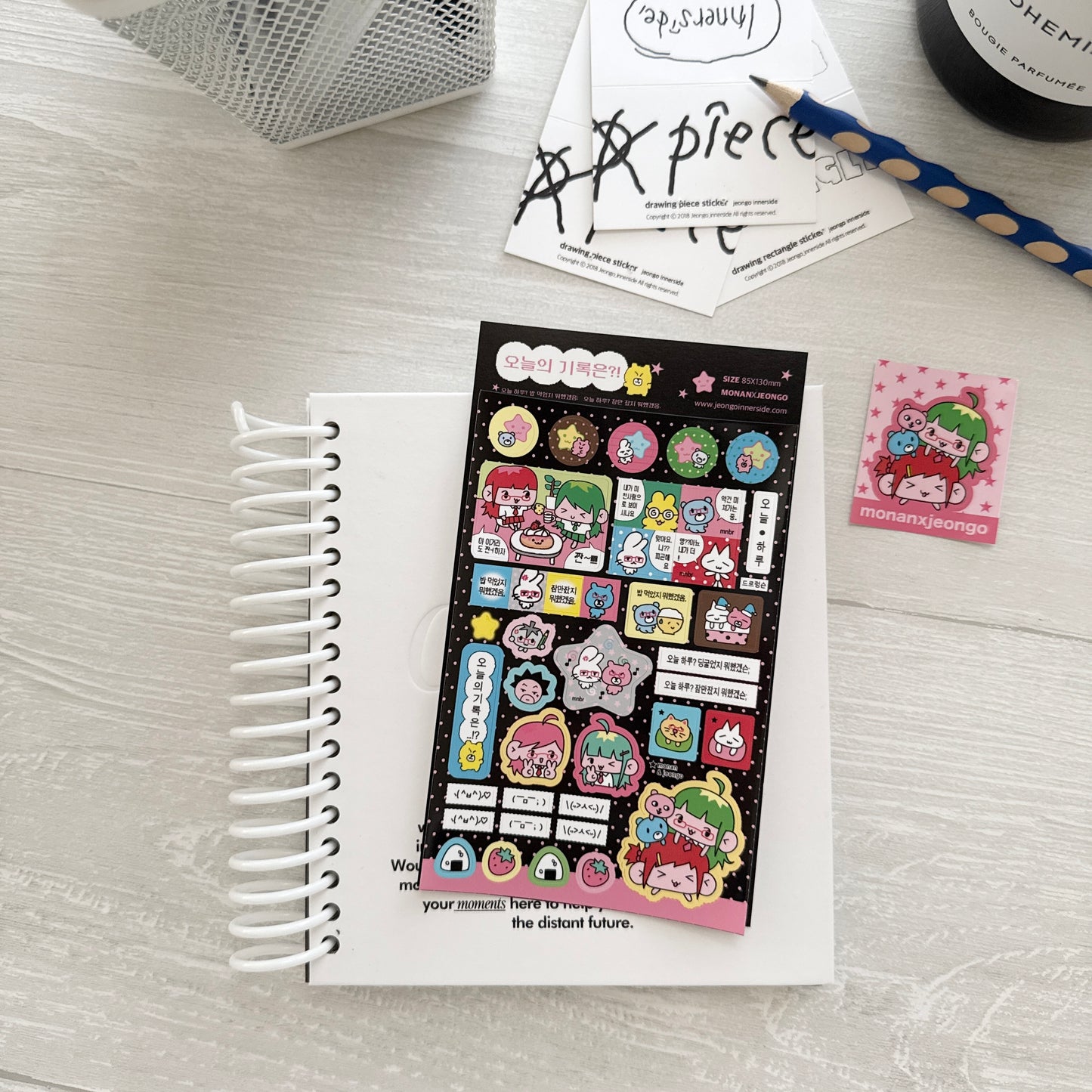 Jeongo Innerside x Monan Collaborate Sticker Collection / 10 Designs