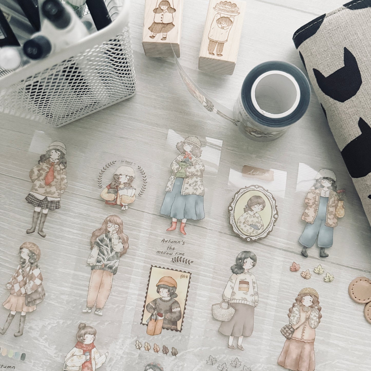 Sho Littlehappiness Autumn Girl PET Tape