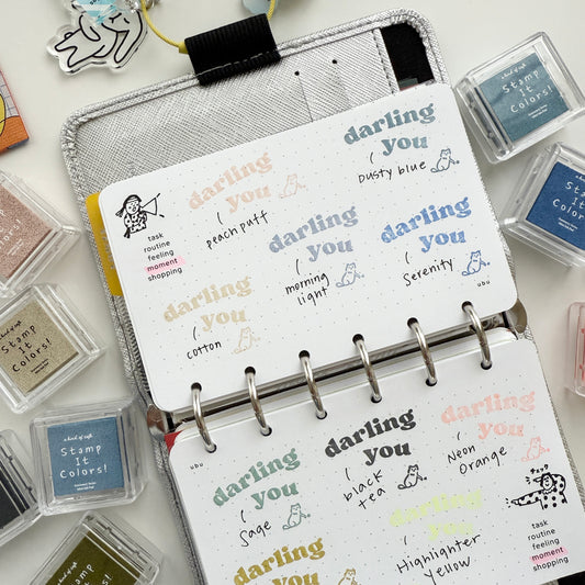 A kind of café 2025 Summer New Color Ink Pads