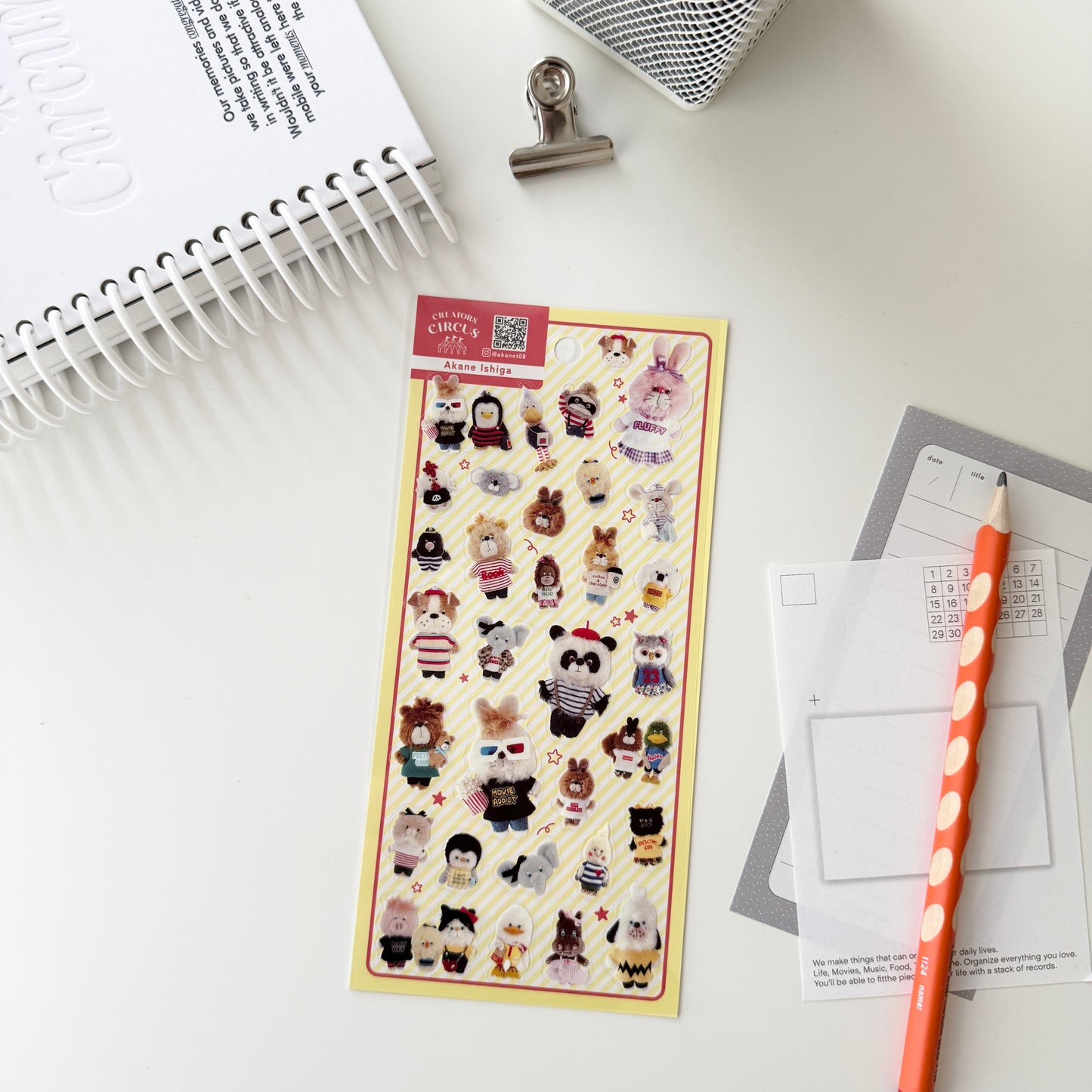 Creators Circus Sticker Sheet / Akane Ishiga & まいにちパン子
