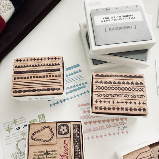 Kurukynki 2025 Summer Pattern Stamp Sets / 2 Options