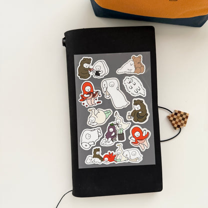 Nagaki Perm All-purpose Stickers / 2 Designs