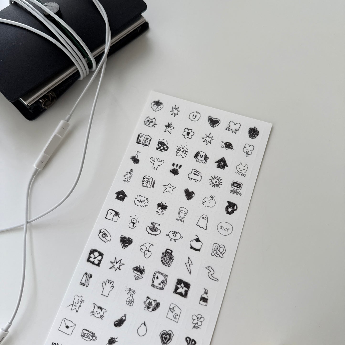 Jeongo Innerside Mini Square Drawing Sticker // 2 Options