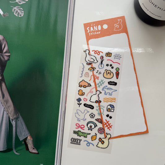 MIND WAVE SANO Waterproof Sticker / 6 Designs