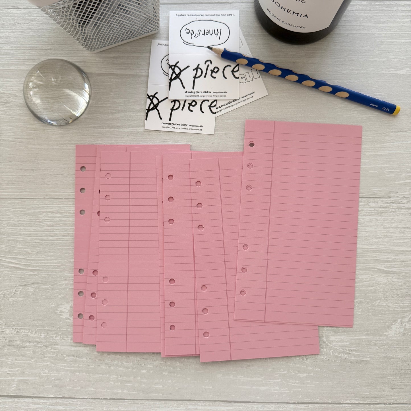 Jeongo Innerside A6 Personal/ Bible Ring Journal Refill / Color