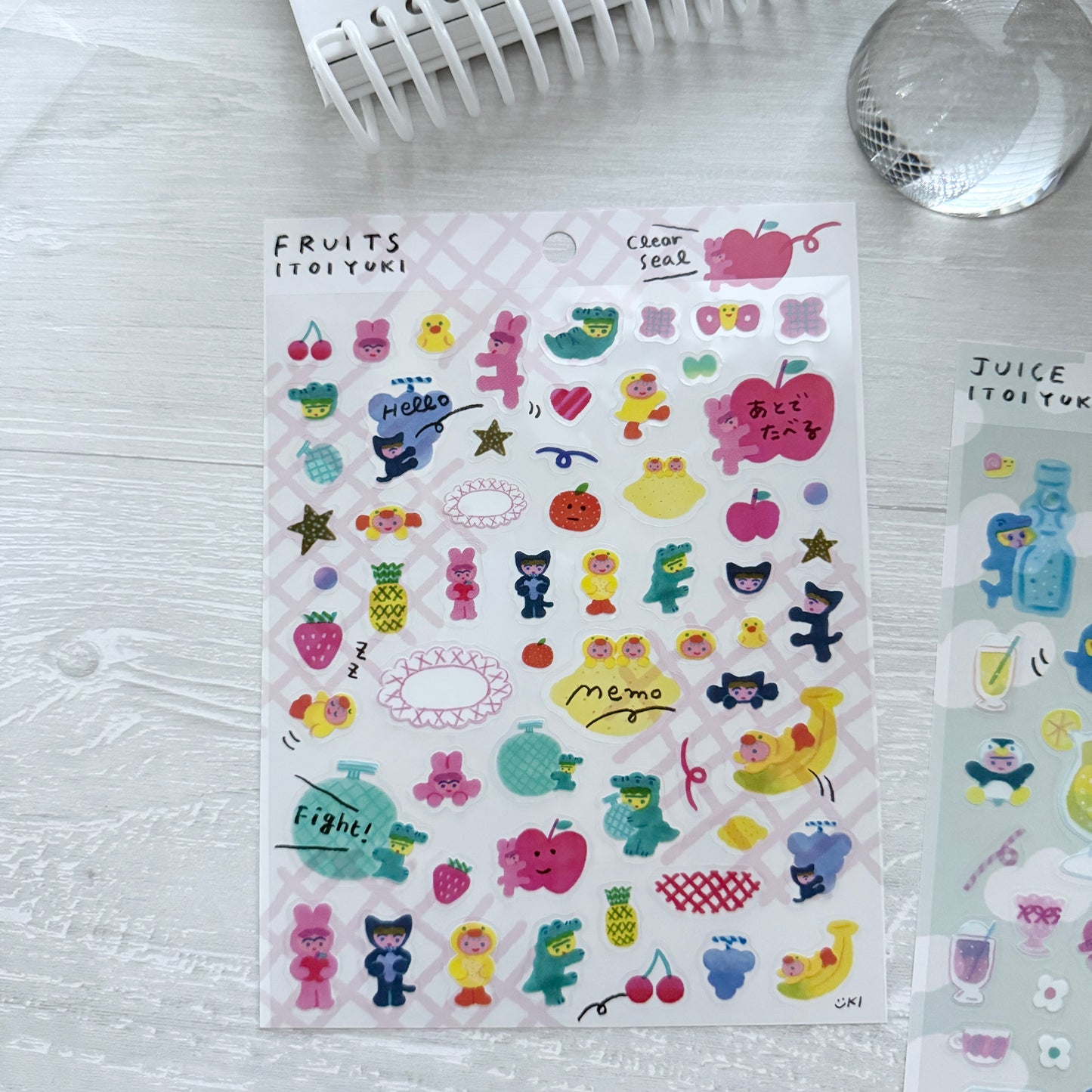 Cozyca Itoi Yuki Large Sticker Sheet / 2 Designs