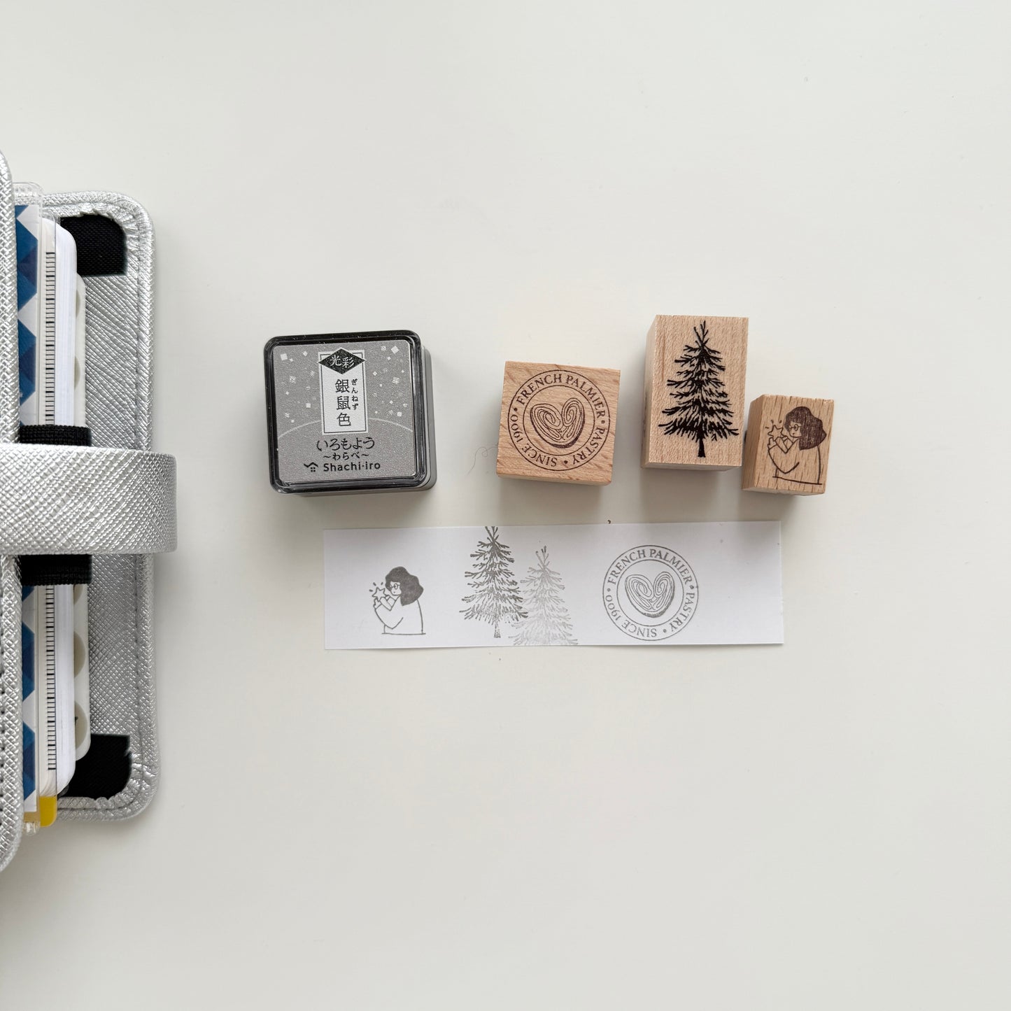 Shachihata KOSAI Mini Cube Ink Pad / 3 Colors