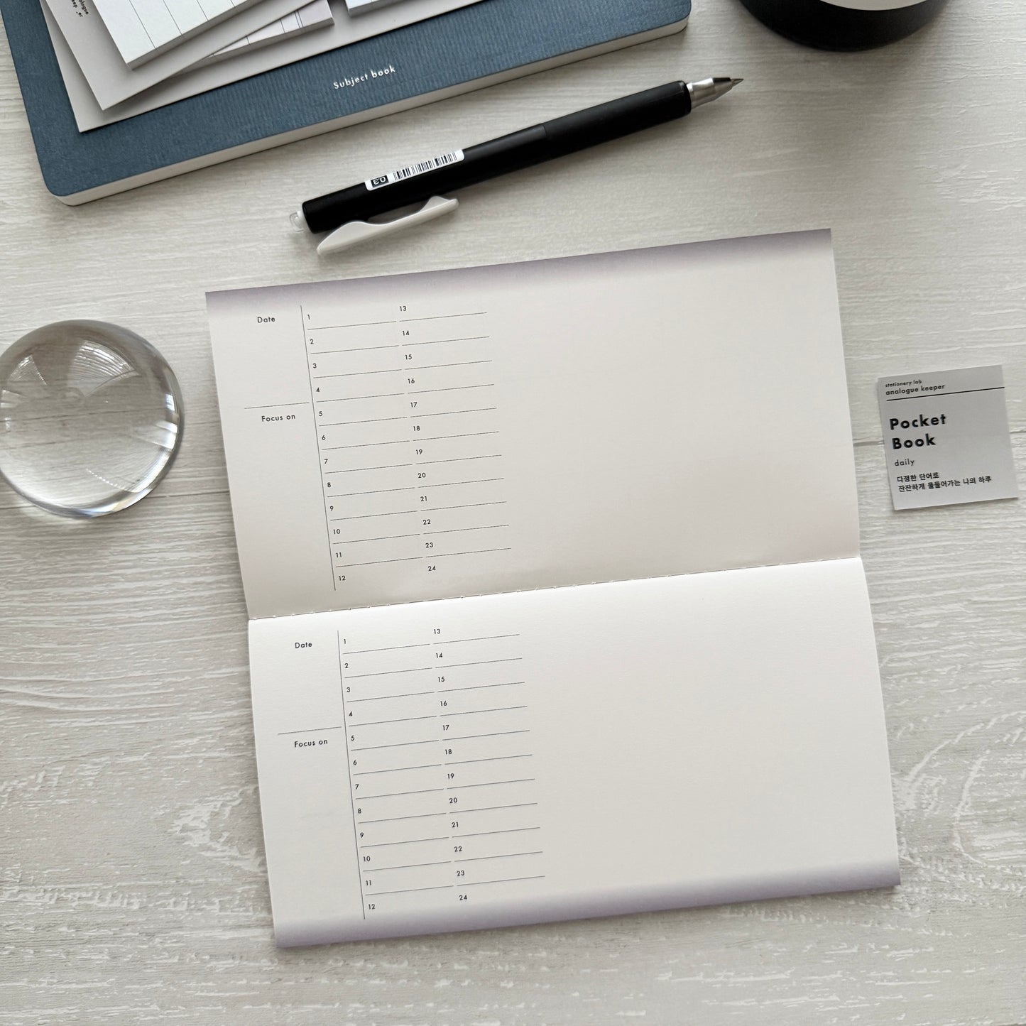 Analogue Keeper 2025 NEW Pocket Book / Daily & Weekly