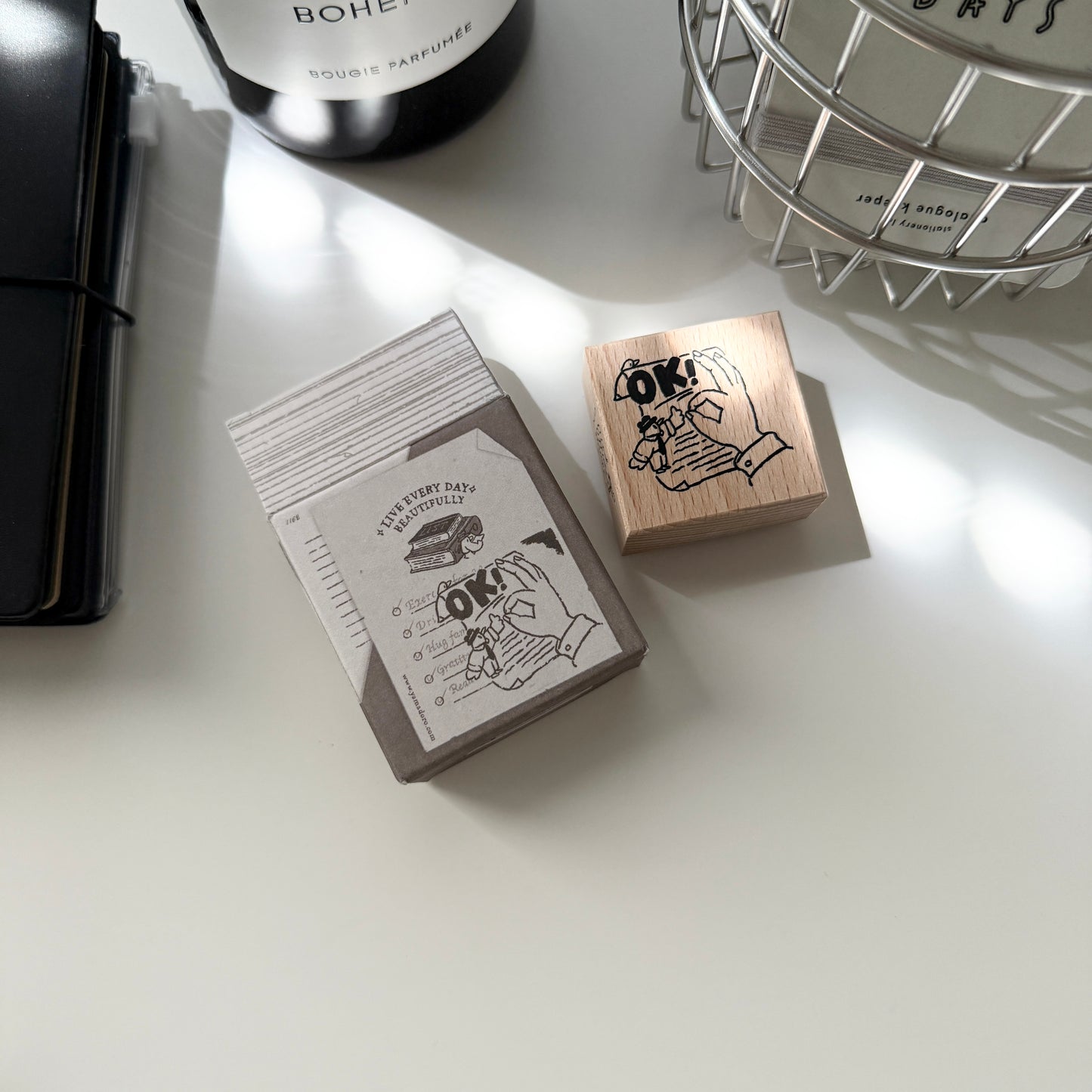 Yamadoro Mr. Bird Office Collection Rubber Stamps / 3 Designs