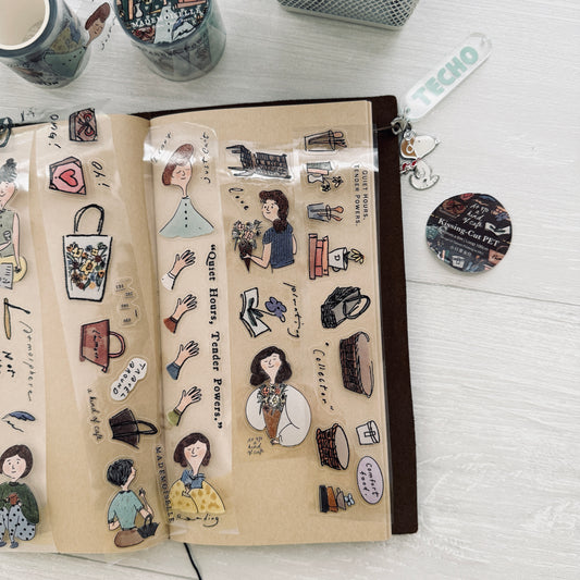 A Kind of Café Mademoiselle Kiss-cut Sticker Roll