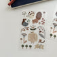 Ivy Snow Blooming Transfer Sticker Set