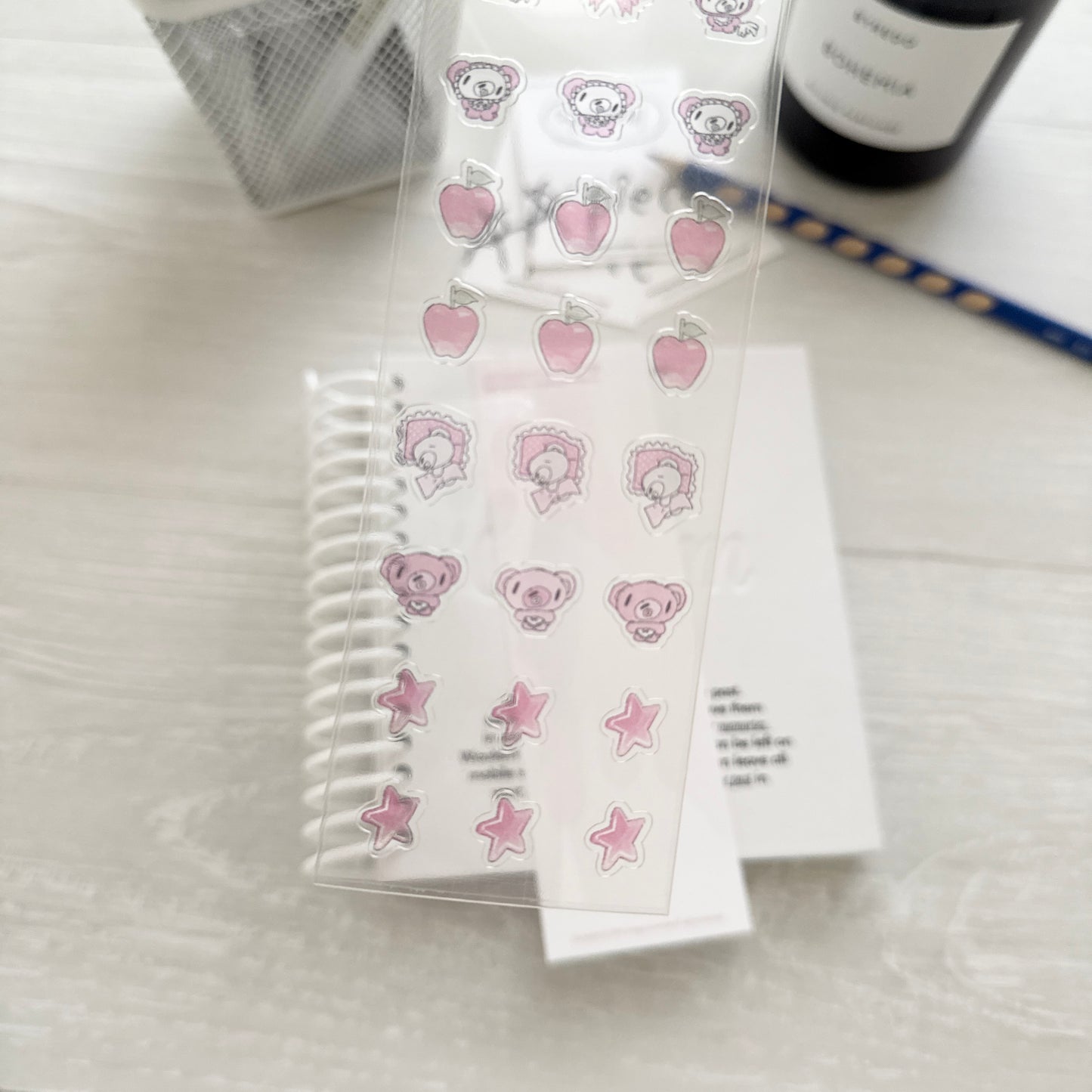 Jeongo Innerside Strawberry Milk Sticker Sheet