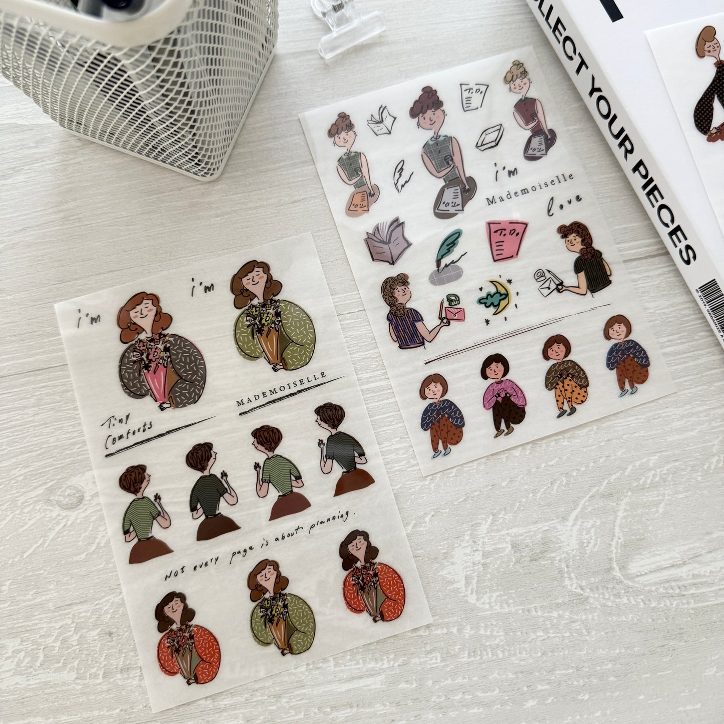 A Kind of Café Mademoiselle Transfer Sticker Pack