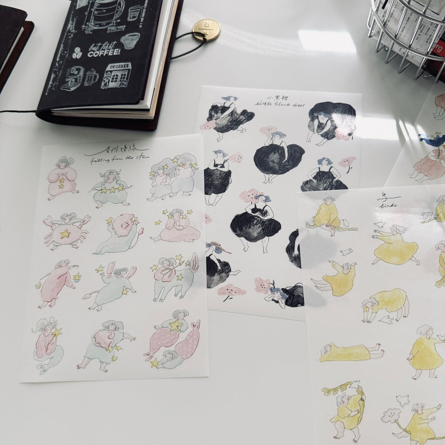 Dodolulu Falling From the Stars Washi Sticker Sheet