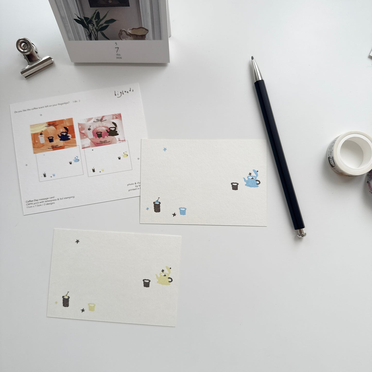 Bighands Moment Series Message Card / Coffee Day