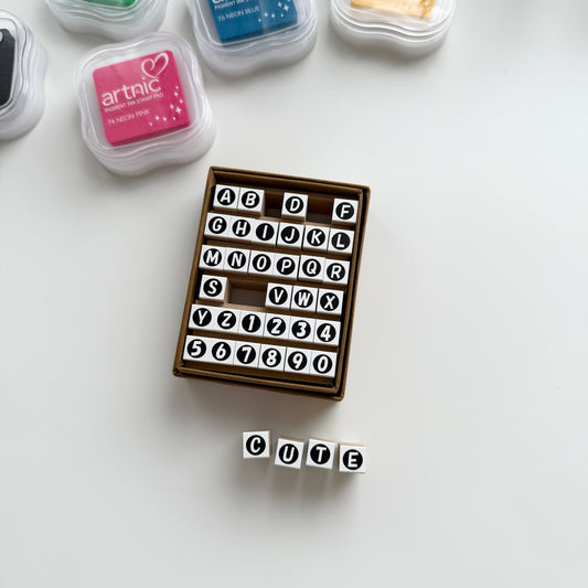 Sanby Alphabet & Number Stamp Set