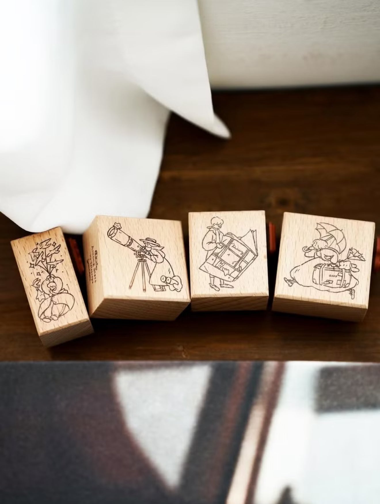 Yamadoro Among Stars 2-in-1 Rubber Stamp / 4 Designs