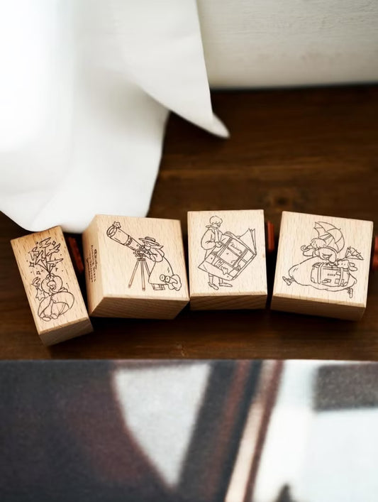 Yamadoro Among Stars 2-in-1 Rubber Stamp / 4 Designs