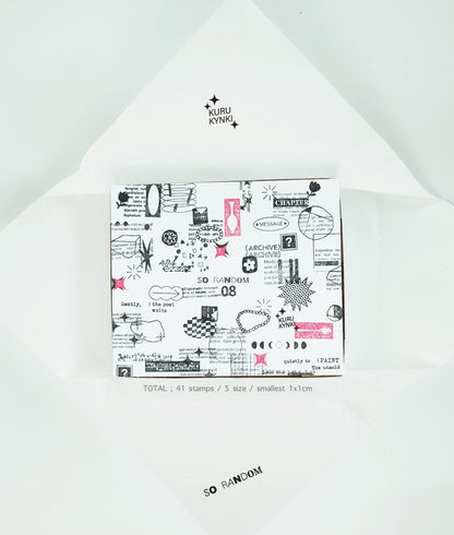 Kurukynki 2025 Summer SO RANDOM Rubber Stamp Set / 9 Options