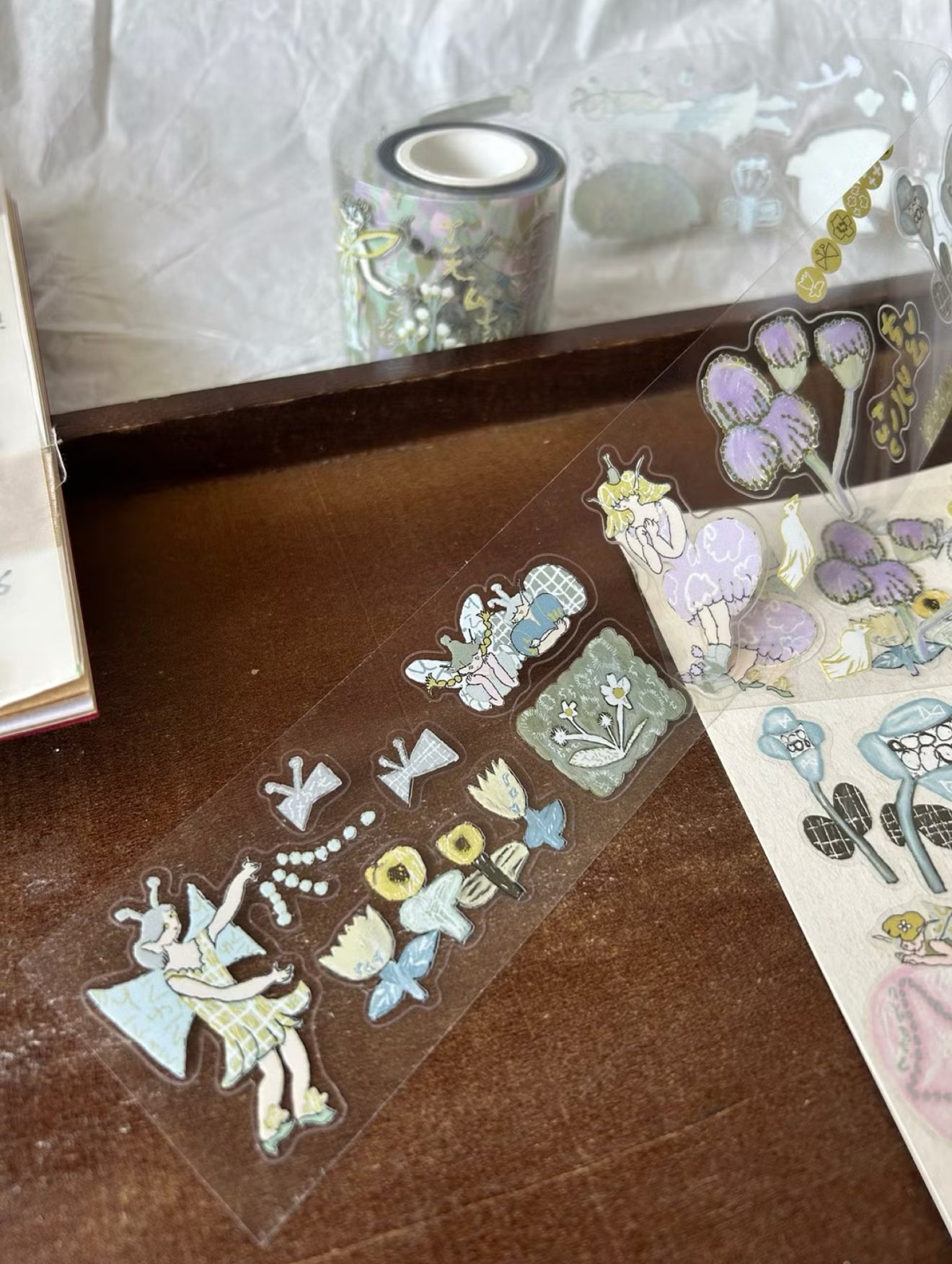 Misshoegg Meadow Flower Fairies PET Sticker Roll