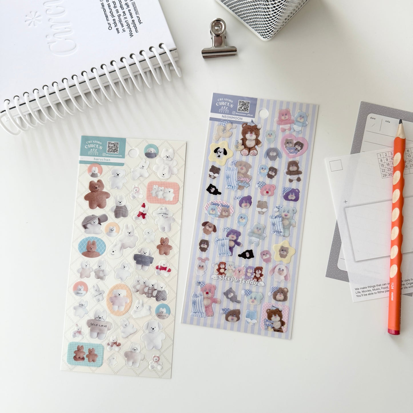 Creators Circus Sticker Sheet / Haruchan & Neonmoon