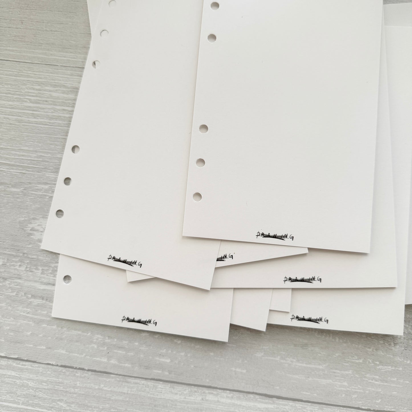 Jeongo Innerside A6 Personal / Bible Ring Journal Refill / White