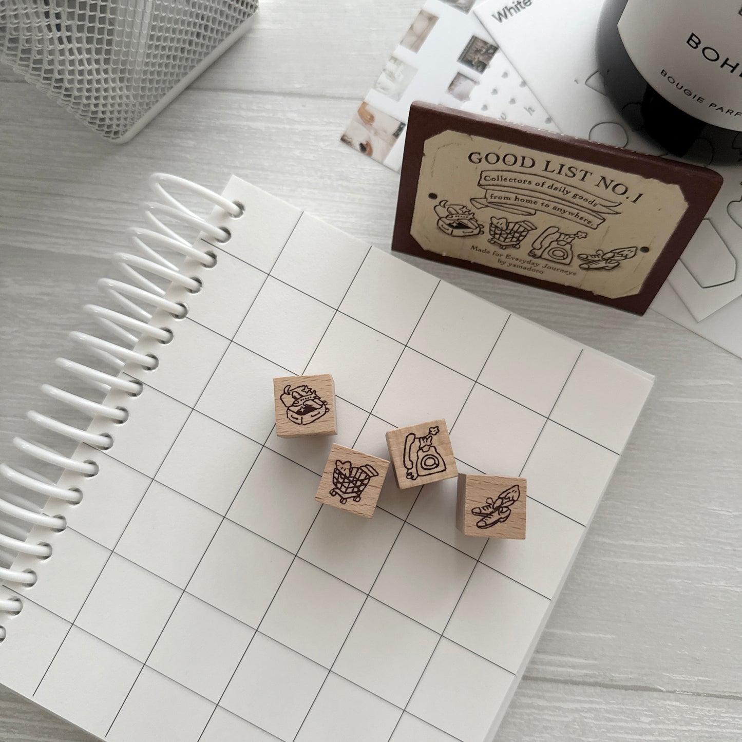 Yamadoro Good List Rubber Stamp Set